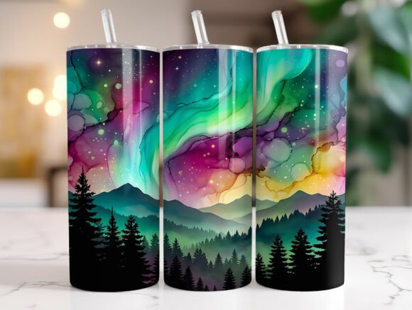 Aurora Borealis Night Sky Tumbler Wrap Review
