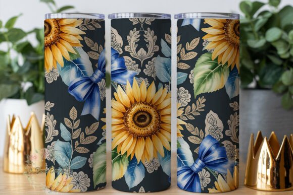 Blue Bow Sunflower 20oz Tumbler Wrap Review