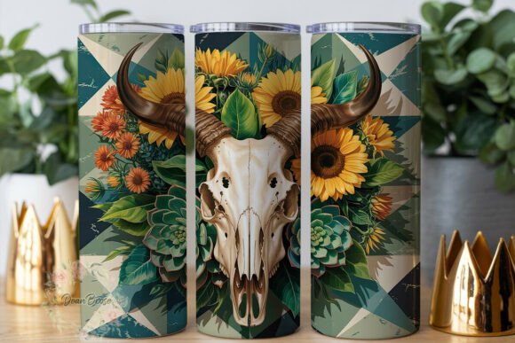 Boho Skull Sunflowers 20oz Tumbler Wrap Review