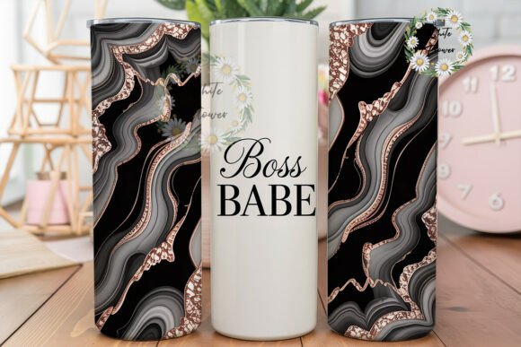 Boss Babe Rose Gold Marble Tumbler Wrap Review