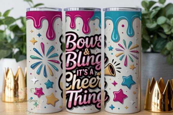 Bows Bling Cheer 20oz Tumbler Wrap Review