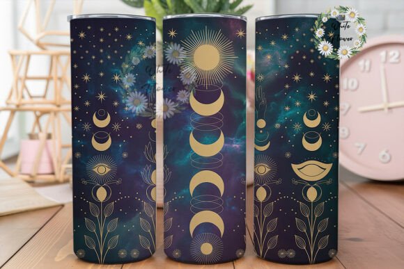 Celestial Moon Phases 20oz Tumbler Wrap Review