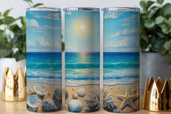 Coastal Paradise Beach 20oz Tumbler Wrap Review