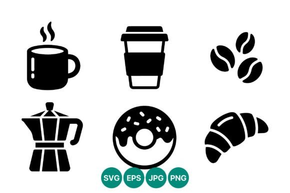 Coffee Cup Icons Black Vector Art: A Designer's Review