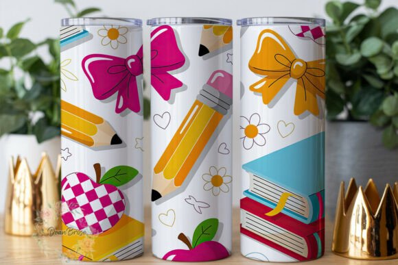 Cute School Supplies 20oz Tumbler Wrap Review