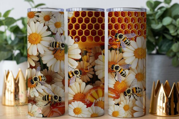 Honeycomb Daisy Bees 20oz Tumbler Wrap Review
