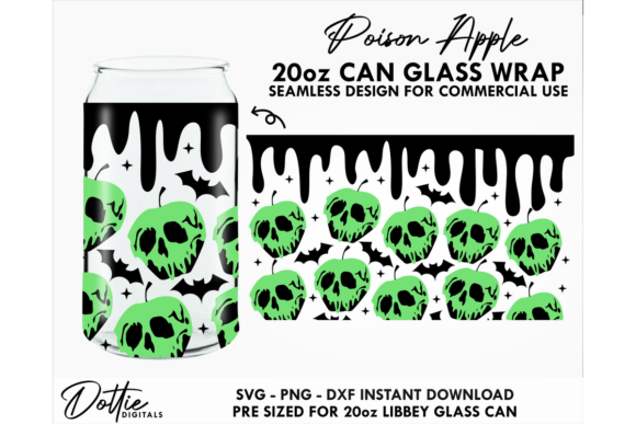 Is the Poison Apple 20oz Glass Can Wrap SVG Worth Your Thread?
