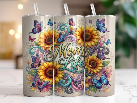 Mom Life Sunflower Floral Tumbler Wrap Review
