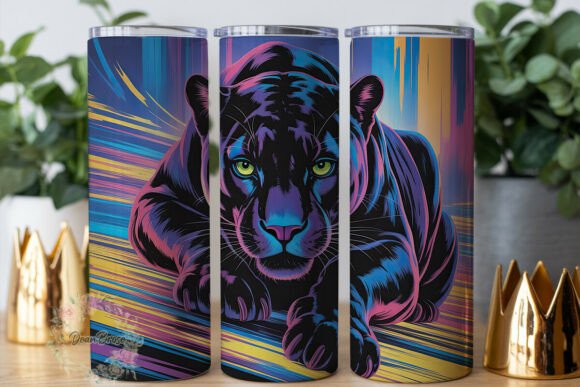 Neon Panther Gaze 20oz Tumbler Wrap Review