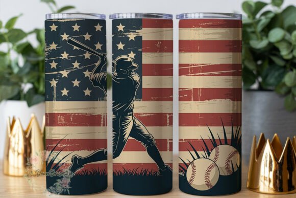 Patriotic Baseball 20oz Tumbler Wrap Review