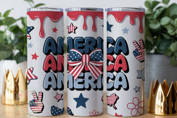 Patriotic USA Drip Tumbler Wrap Review