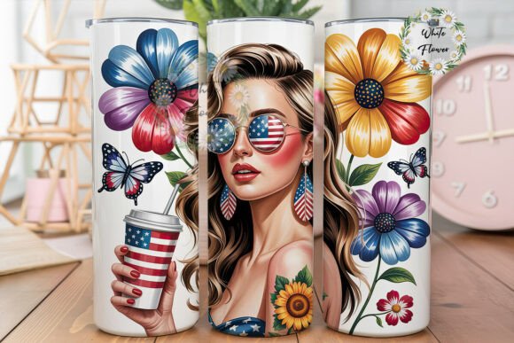 Patriotic Woman Sunflowers 20oz Tumbler Review