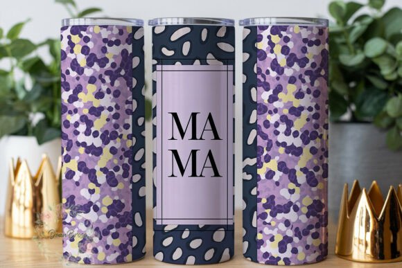 Purple Glitter Leopard Mama Tumbler Wrap Review
