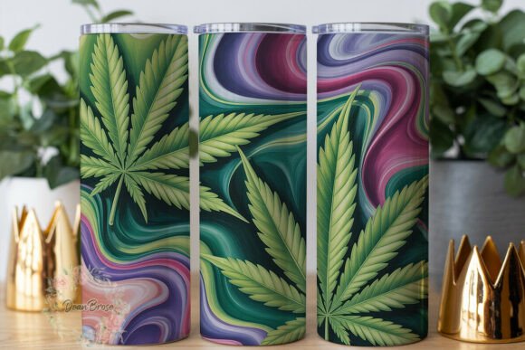Purple Pink Weed Leaf 20oz Tumbler Wrap Review
