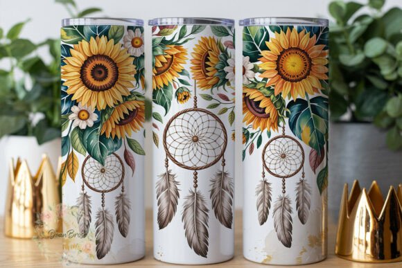 Sunflower Dreamcatcher 20oz Tumbler Wrap Review