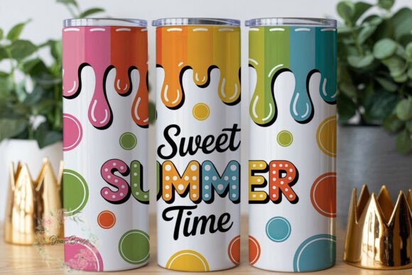 Sweet Summer Time Polkadot Tumbler Design Review