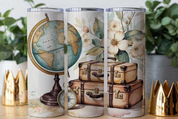 Vintage Travel Floral 20oz Tumbler Wrap Review