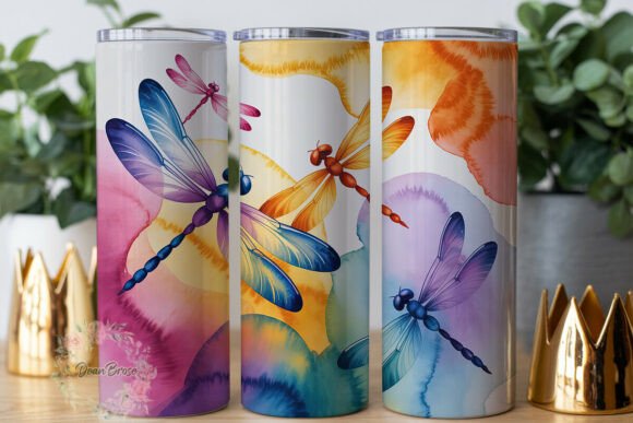 Watercolor Dragonflies 20oz Tumbler Review