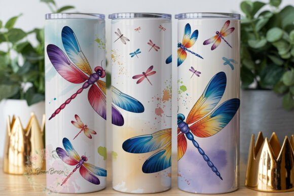Watercolor Dragonfly Garden 20oz Tumbler Review